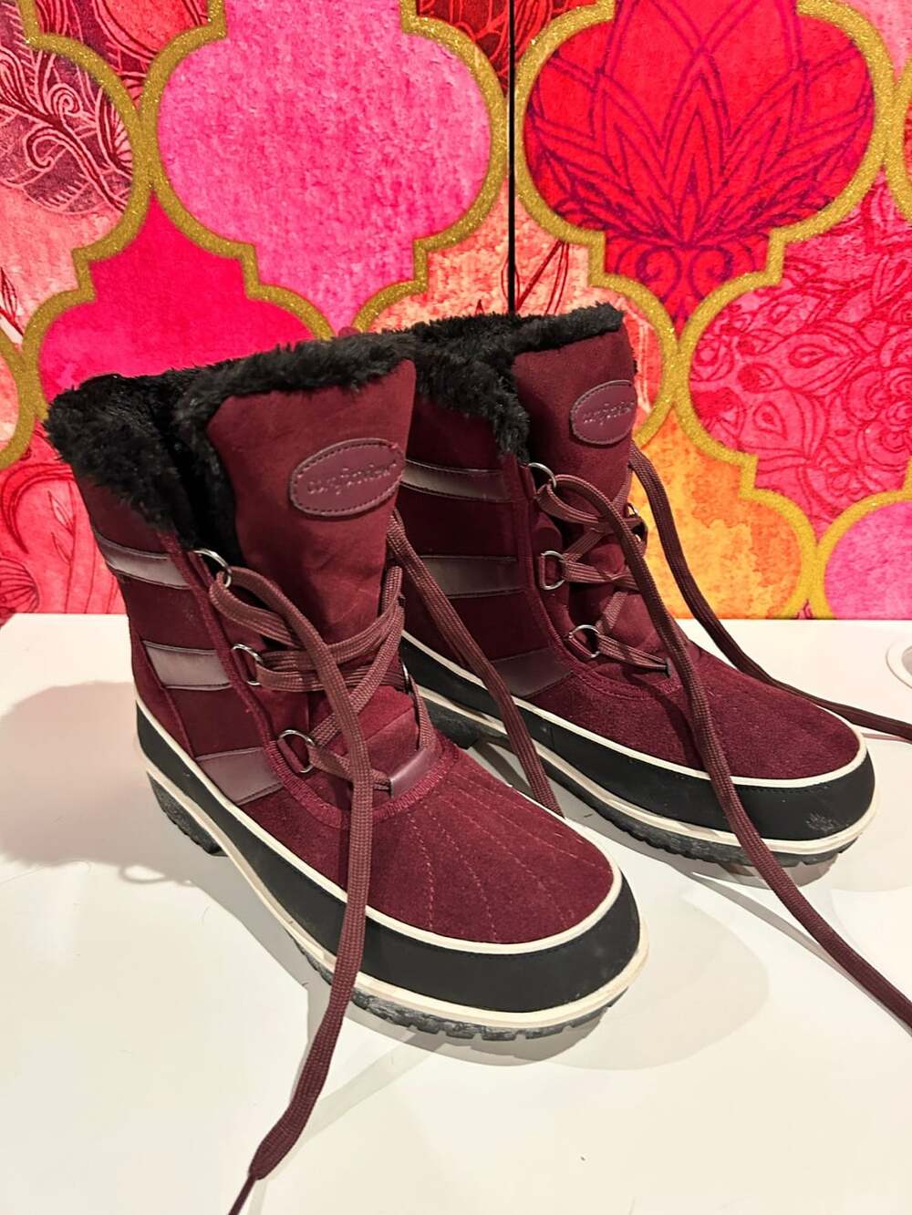 Comfortview The Brienne Waterproof Winter Boots Deep Merlot Size 9M